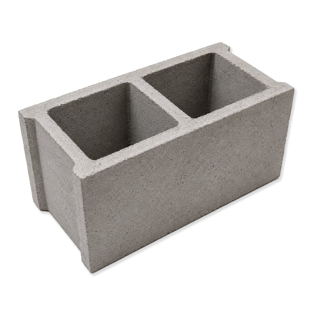 Bloque de Hormigón BL20 Gris (Ud. 40x20x20 cm)
