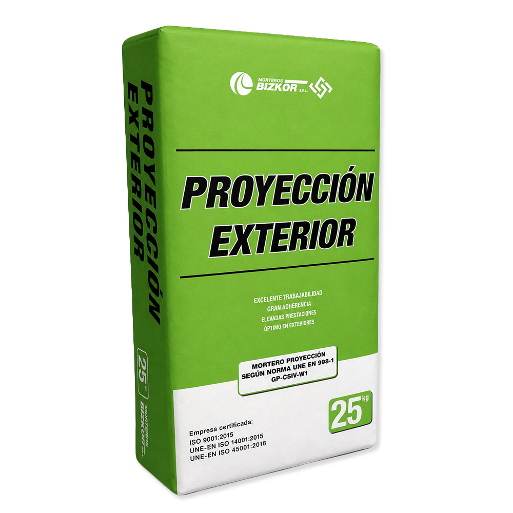 Mortero Proyección Hidrófugo Gris (Saco 25 kg)