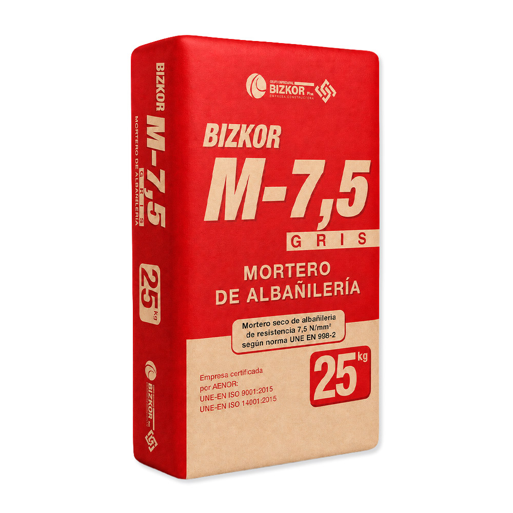 Mortero M7,5 Gris (Saco 25 kg)