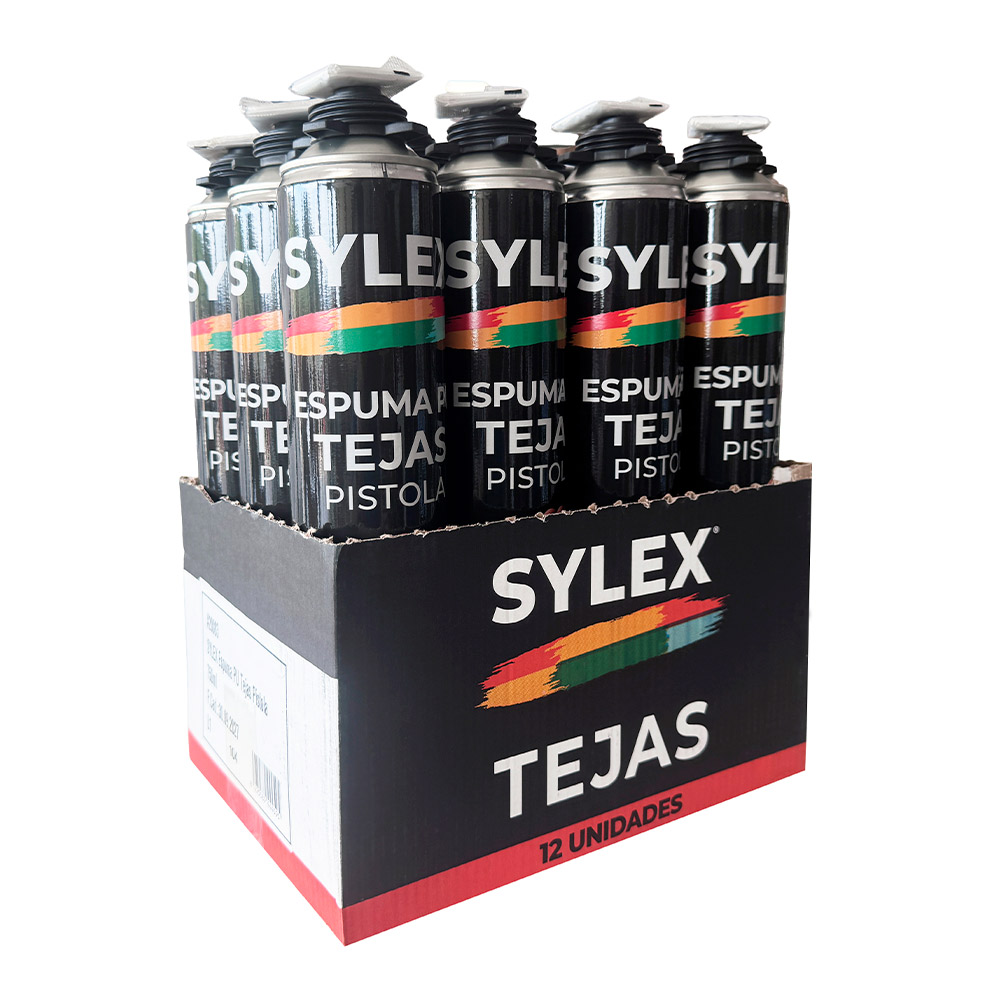 Espuma PU Tejas Pistola Sylex Caja (11+1)